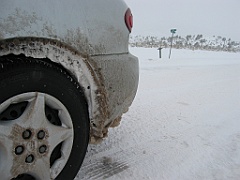 212 Roue arrière gelée